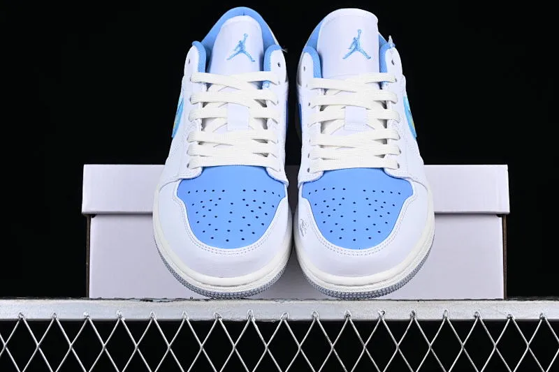 All categories Air Jordan Jordan series basketball shoes Air Jordan 1 Low Air Jordan 1 Low "Born To Fly" AJ1 Joe 1 Flame North Carolina Blue FJ7219-441